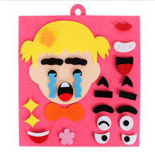将图片加载到图库查看器,Children Learning Funny Set Kid DIY Toys Emotion Change Puzzle Toys Baby Creative Facial Expression Improve Hands-on Ability Toy