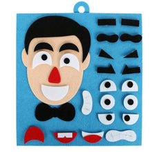 将图片加载到图库查看器，Children Learning Funny Set Kid DIY Toys Emotion Change Puzzle Toys Baby Creative Facial Expression Improve Hands-on Ability Toy
