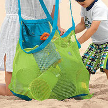 将图片加载到图库查看器，SLPF Kids Baby Sand Away Carry Beach Toys Pouch Tote Mesh Large Children Storage Toy Collection Sand Away Beach Mesh Tool N16
